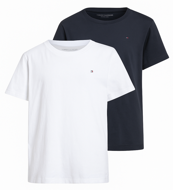 Tommy Hilfiger Camiseta Blanco / Negro