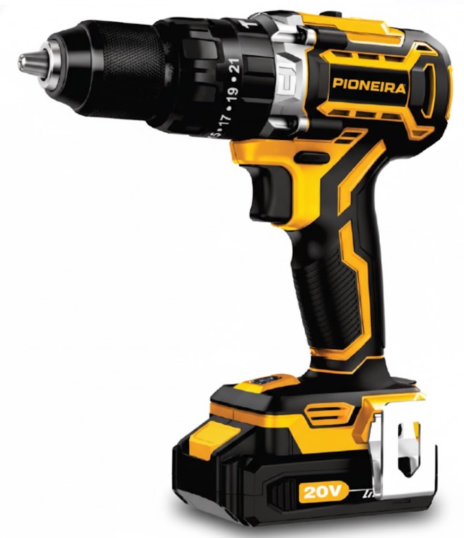 Pioneira - Taladro Atornillador con Percutor 20V (2 años de garantía)