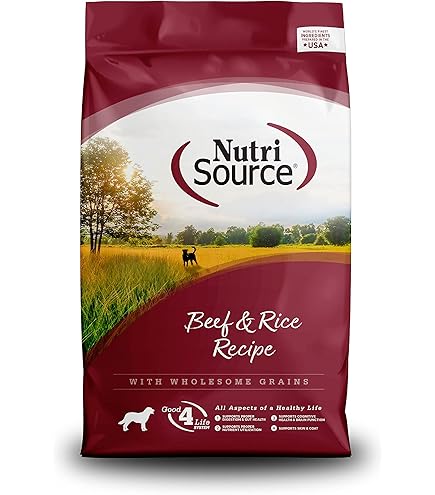Receta de Carne y Arroz Nutrisource Alimento para Perros 26 LB