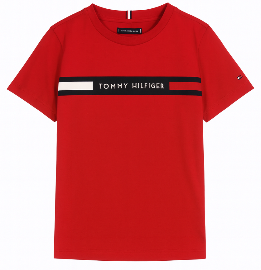 Tommy Hilfiger Camiseta Lineal Rojo