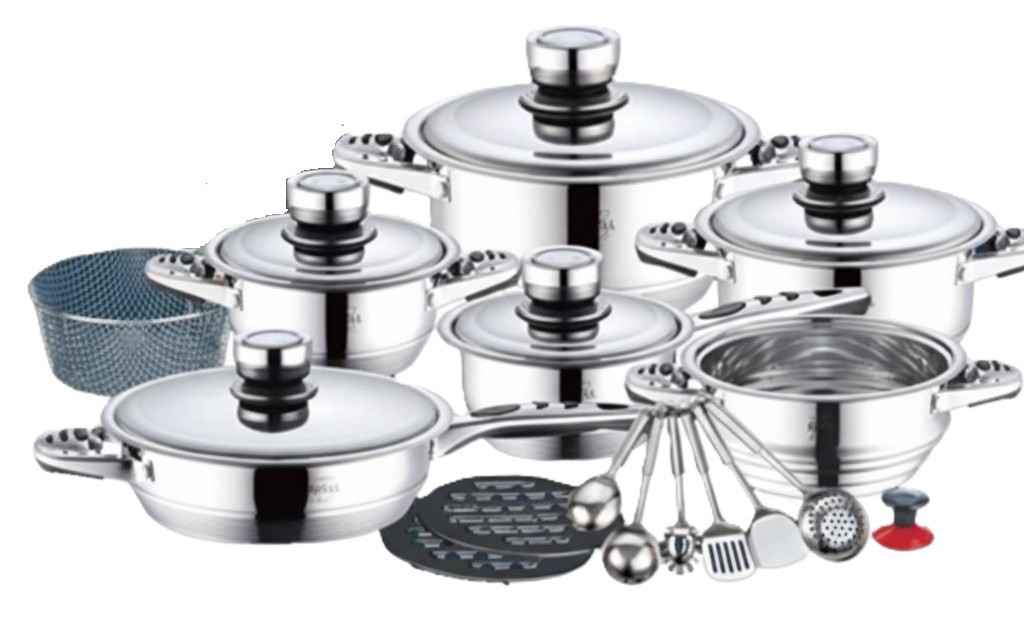 Set de Cocina de 22 Piezas Con Mangos HA