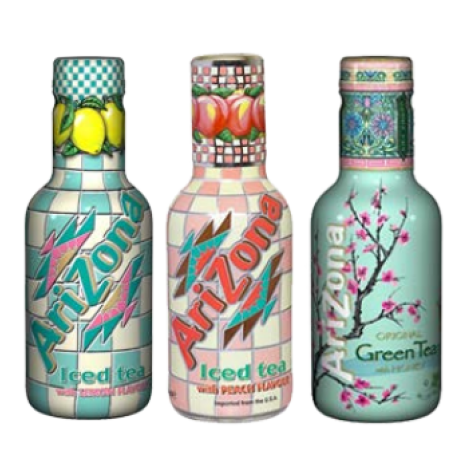 Arizona Lemon / Peach / Green Tea 500ml