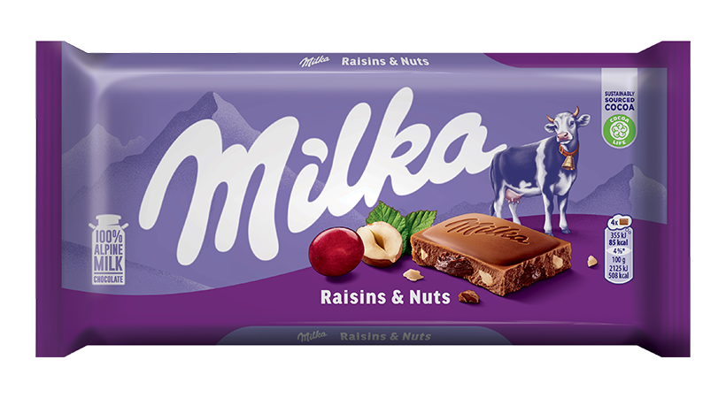Milka Raisin Nut 90g