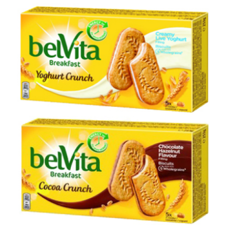 belVita with Yogurt Filling / Choco-Hazelnut Cream 253g