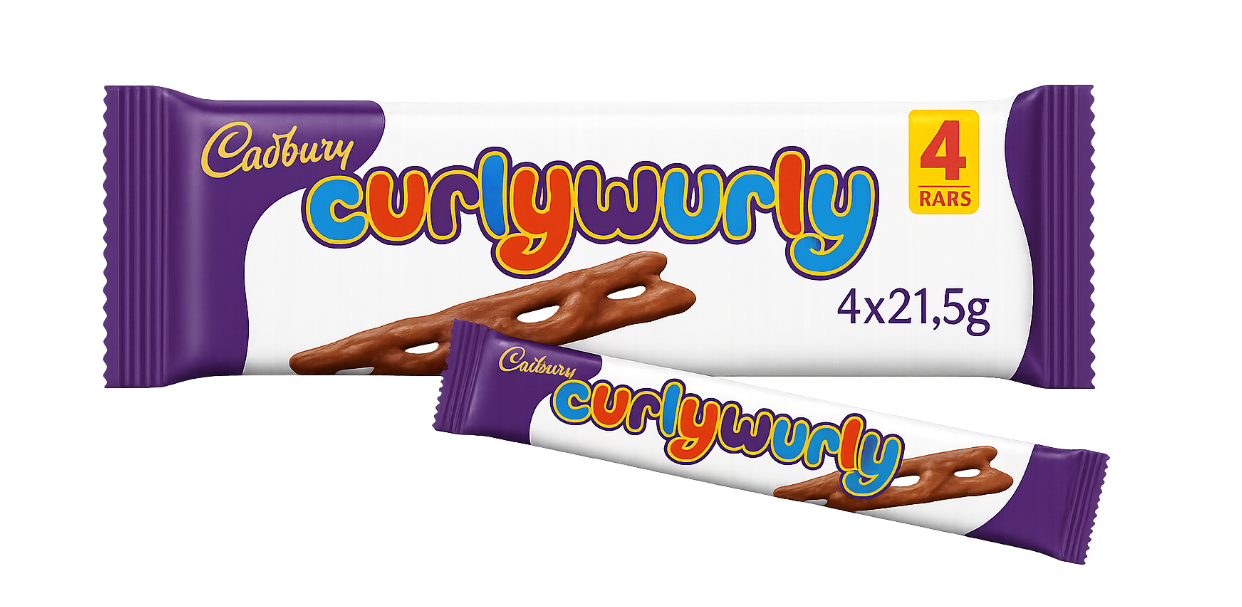 Cardbury Curlywurly 4 x 21,5g