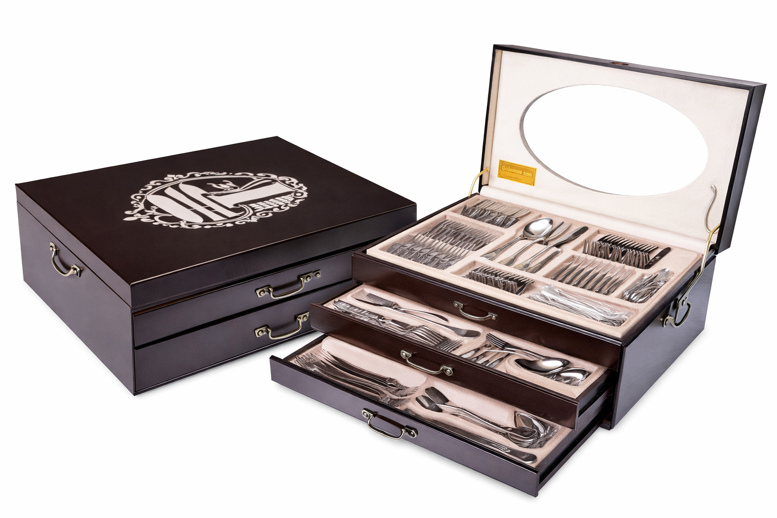 Cours Set de Cubiertos de 148 Piezas Con Acabado Satinado