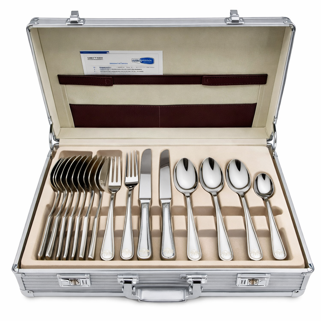 Apanada Set de Cubiertos de 155 Piezas Con Acabado Satinado