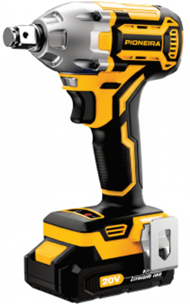 Pioneira Llave de Impacto Sin Escobillas de 20V y 350 NM Con Bateria de 2 AH en caja BMC