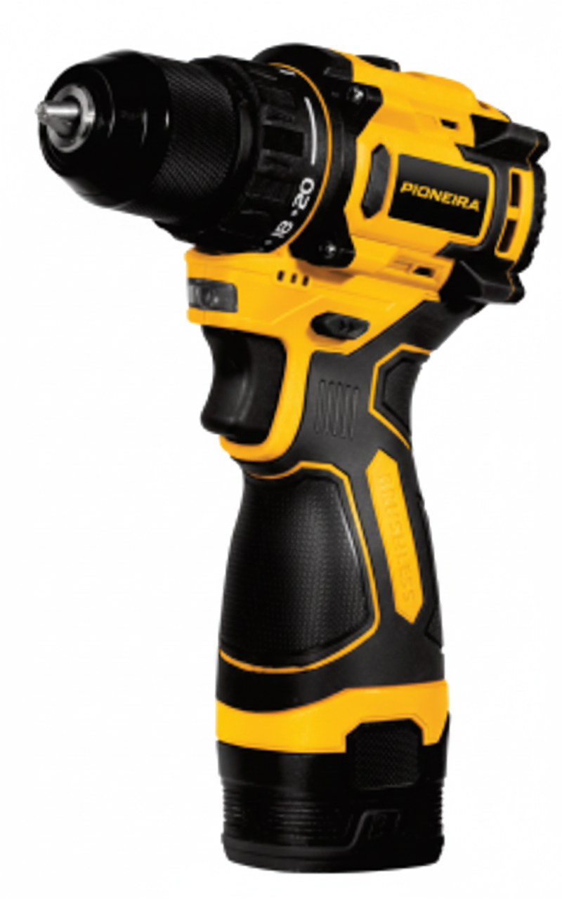 Pioneira Taladro Sin Escobillas de 16V con 2 Baterias en Caja BMC